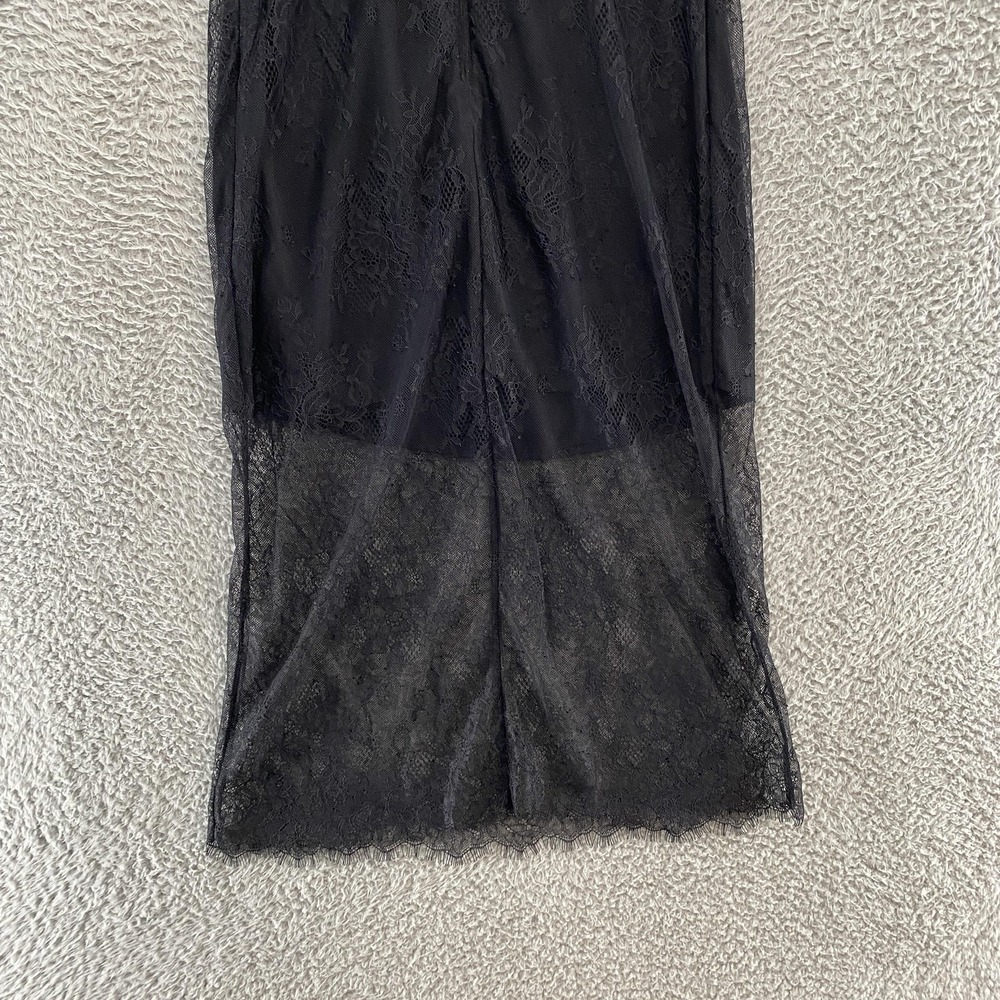 Abercrombie & Fitch Lace Slip Dress Womens‎ M Black Midi Whimsigoth Y2K - Picture 10 of 13